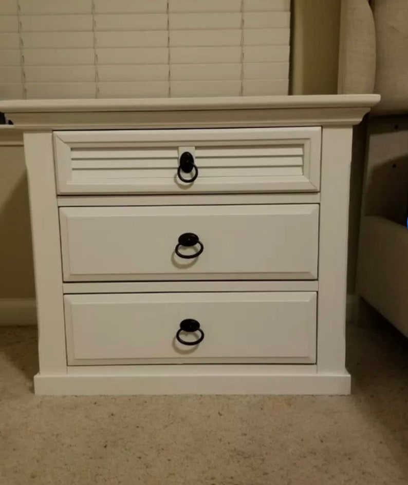 Onyx Nightstand, Solid Wood Nightstands, Rustic Farmhouse Nightstand