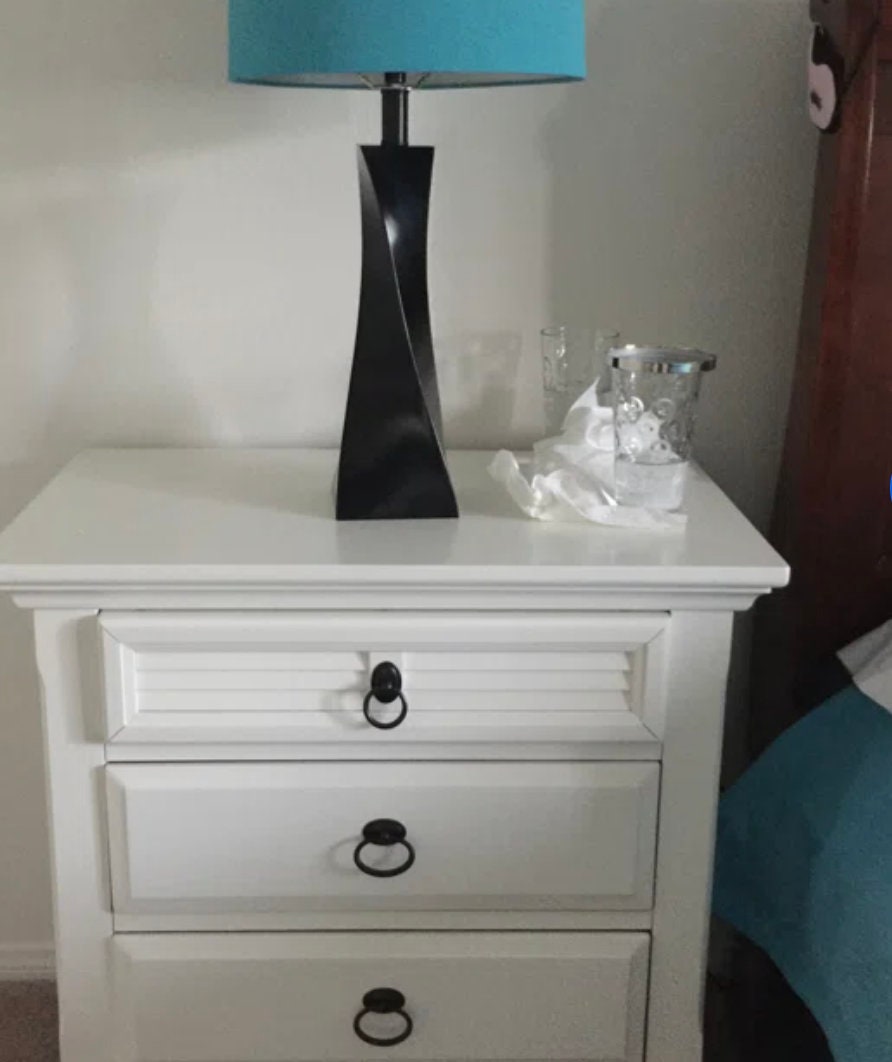 Onyx Nightstand, Solid Wood Nightstands, Rustic Farmhouse Nightstand