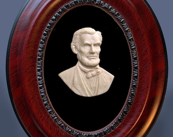 Wax portrait of Abraham Lincoln