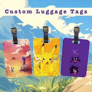 Cool Luggage Tag Travel Holidays Suitcase Stitch Vacation Accessory - Anime Tags for Bags