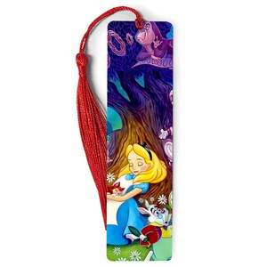 Durable Metal Bookmark for Readers & Bookworms Book Mark - Sleep Time Girl Wonderland