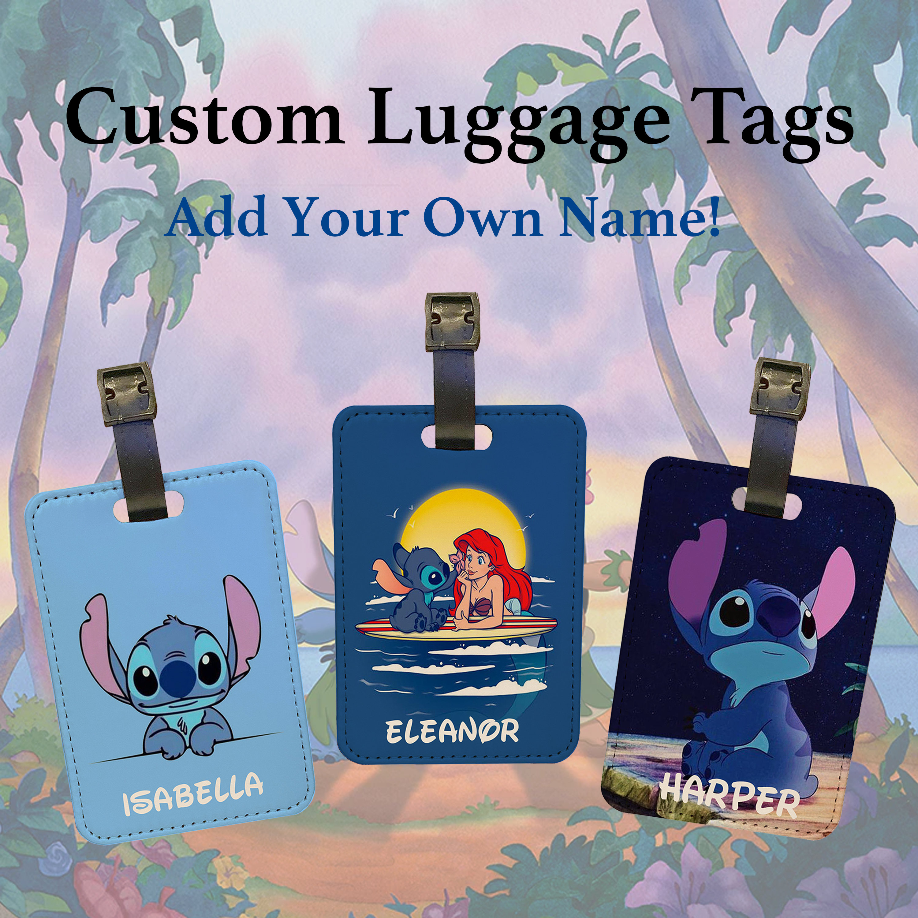 Personalized Name Luggage Tag Travel Holidays Suitcase Vacation