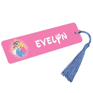 Personalized Durable Metal Bookmark for Readers & Bookworms Book Mark - Disney Princess Pink Fairytale