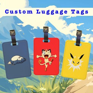 Cool Luggage Tag Travel Holidays Suitcase Stitch Vacation Accessory - Anime Bag Tags