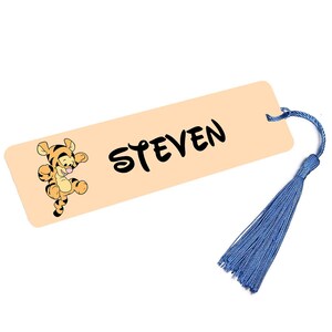 Personalized Durable Metal Bookmark for Readers & Bookworms Book Mark - Cute Winnie the Pooh Tigger Cub
