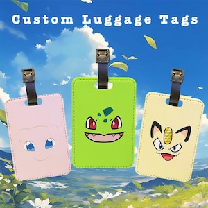 Cool Luggage Tag Travel Holidays Suitcase Vacation Accessory - Face Tags Anime
