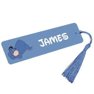 Personalized Durable Metal Bookmark for Readers & Bookworms Book Mark - Cute Winnie the Pooh Eeyore