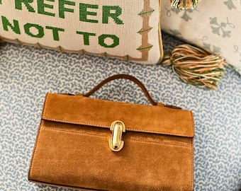 Clutch elegante, Clutch de cuero para mujer, Bolsos de noche para mujer, Monedero de cuero genuino, Bolsos de cuero de ante, Regalo del Día de la Madre