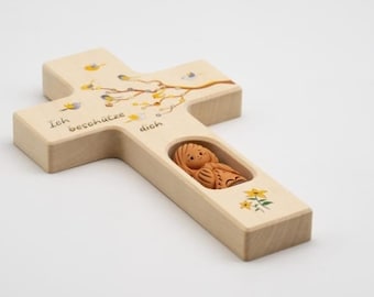 Gold children's cross - perfect baptism gift