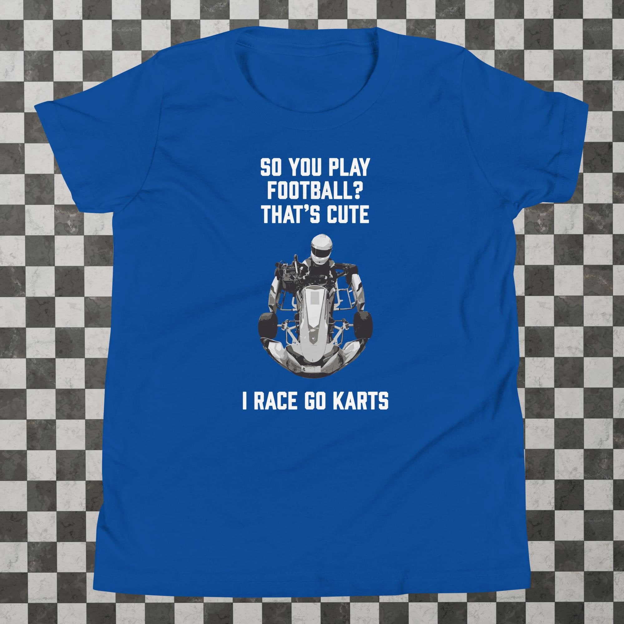 Youth Go Kart T-Shirt. Go Kart T-Shirt. Go Kart Racing.