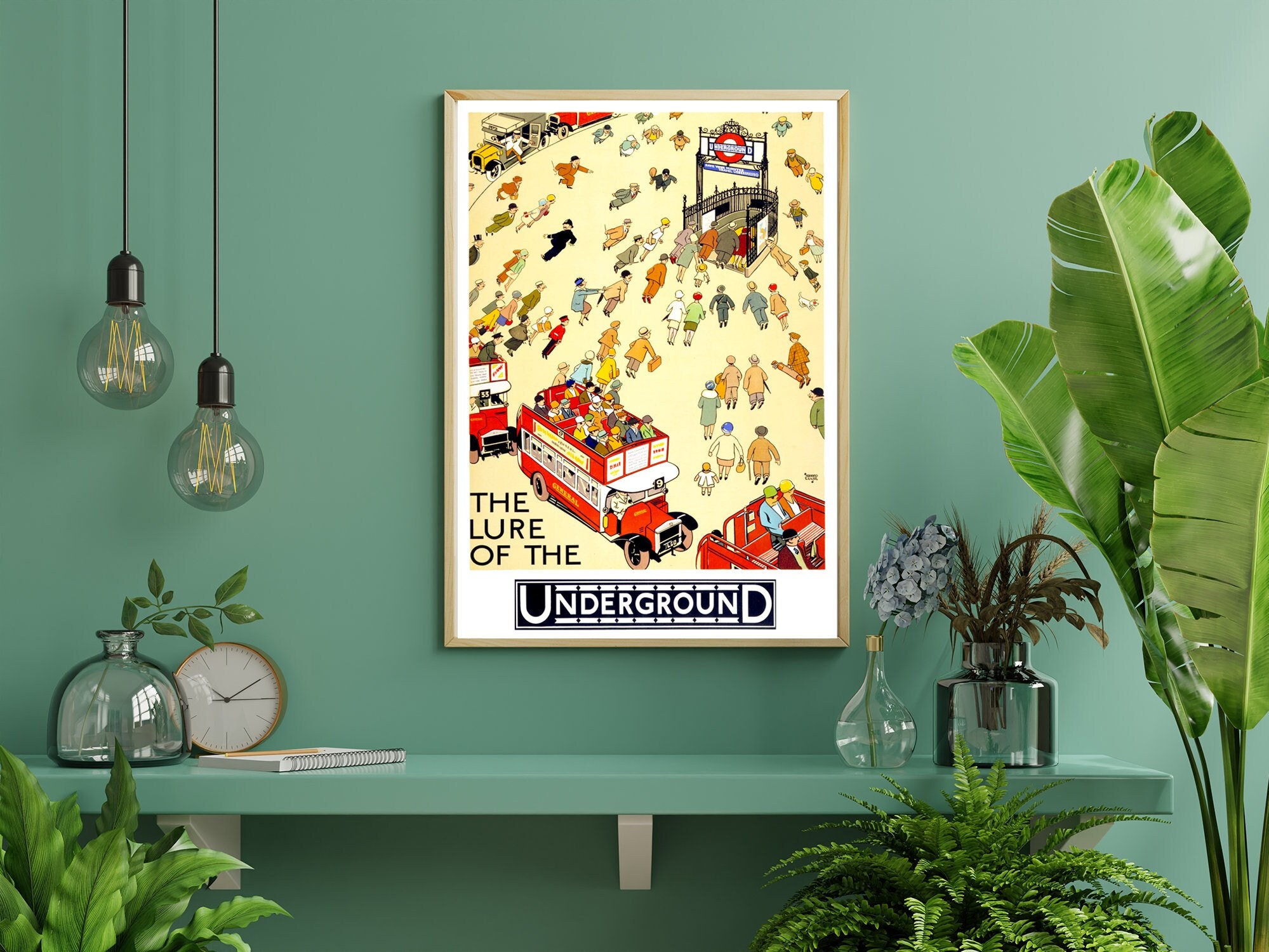 Lure of the Underground London Vintage Poster Art