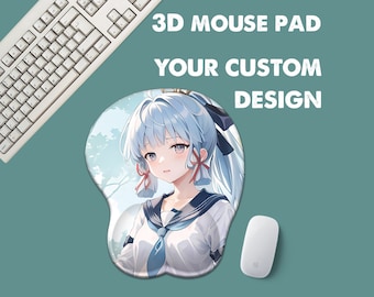 Tapis de souris 3D personnalisé - Accessoire de bureau personnalisable en cadeau