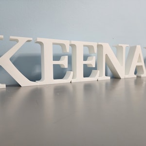 Letras independientes personalizadas impresas en 3D: fuentes personalizadas disponibles, perfectas para la decoración del hogar, bodas y fiestas y regalos