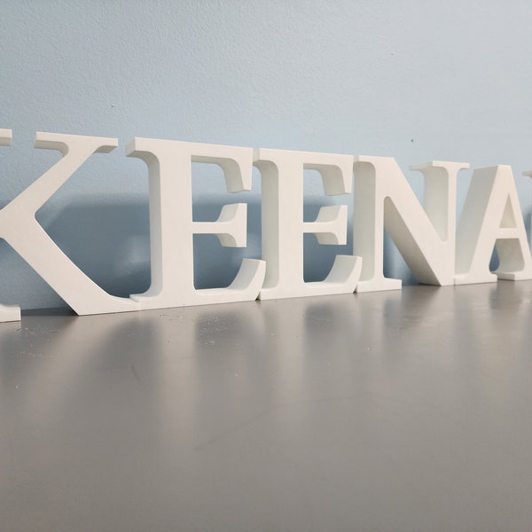 Personalized 3D Printed Freestanding Letters - Custom Fonts Available, Perfect for Home, Wedding & Shower Decor and Gifts