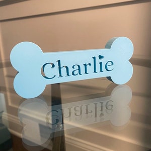 Custom Dog Name Plaque - Personalized 3D Printed Pet Name Sign for Home & Kennel Decor