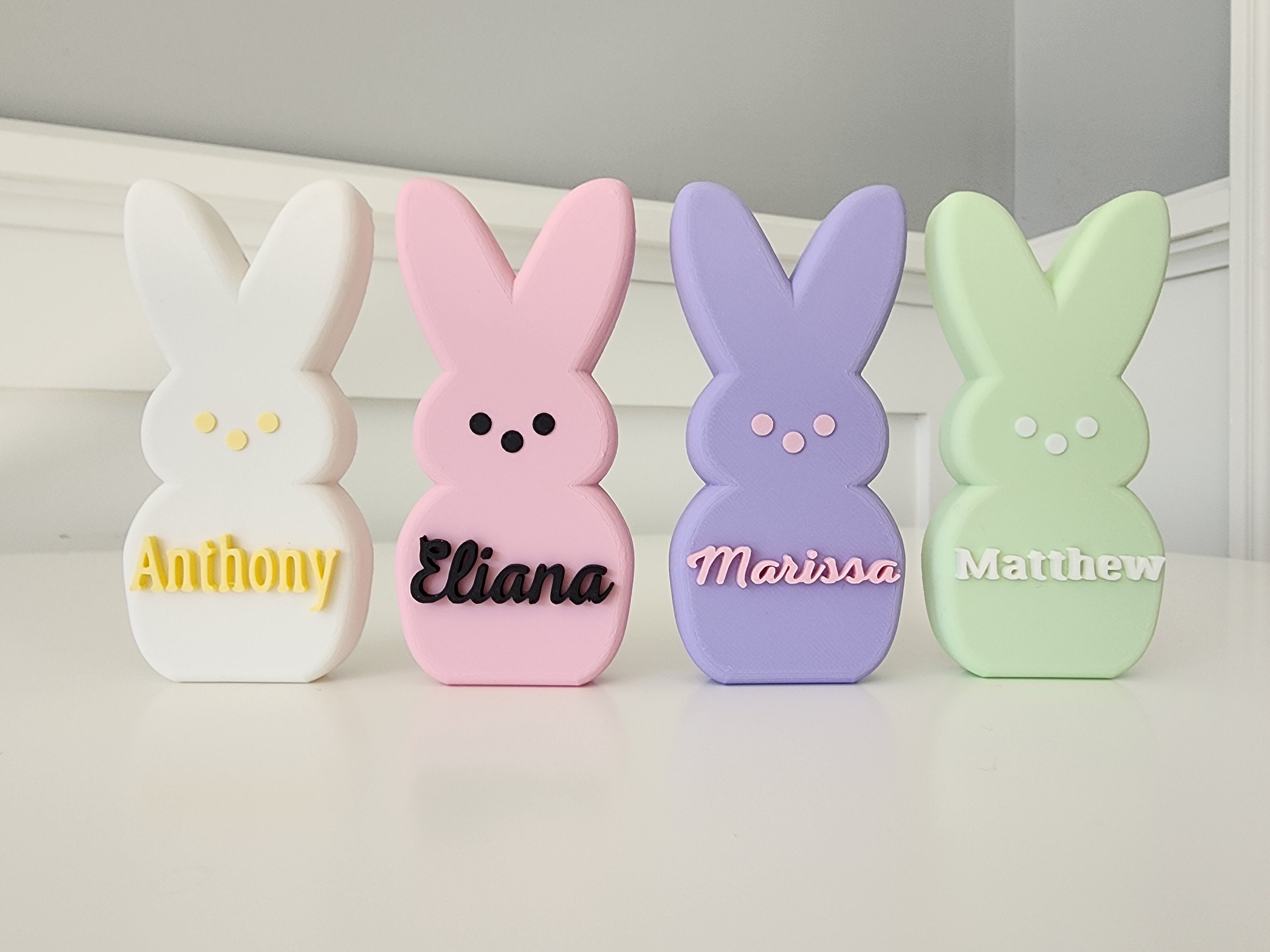 Custom 3D Printed Easter Peeps - Personalized and Freestanding, Perfect for Easter Basket & Decor