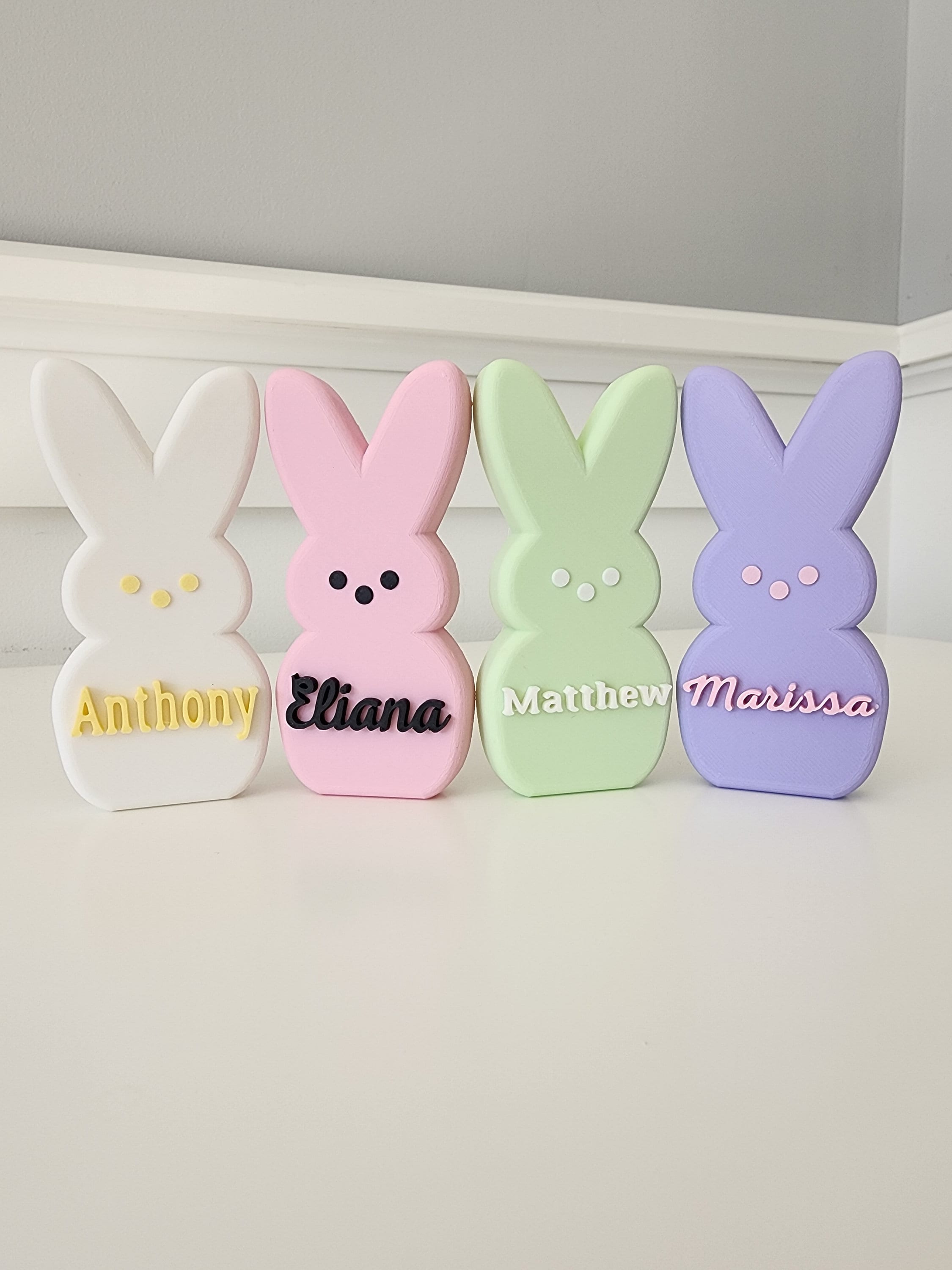 Custom 3D Printed Easter Peeps - Personalized and Freestanding, Perfect for Easter Basket & Decor