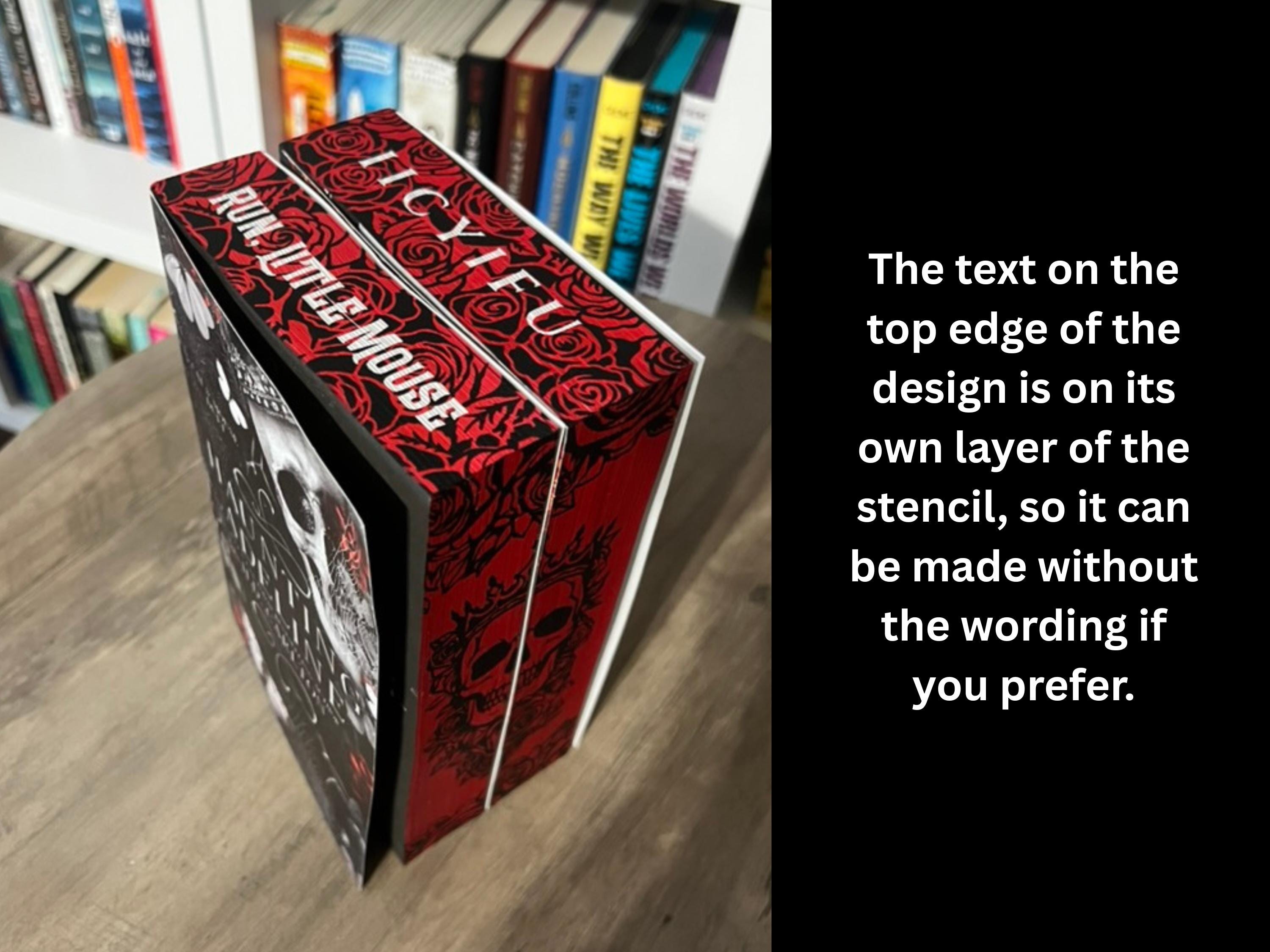 Book Edge PNG | Stenciled Edge Design for DIY Sprayed or Hand Painted ...