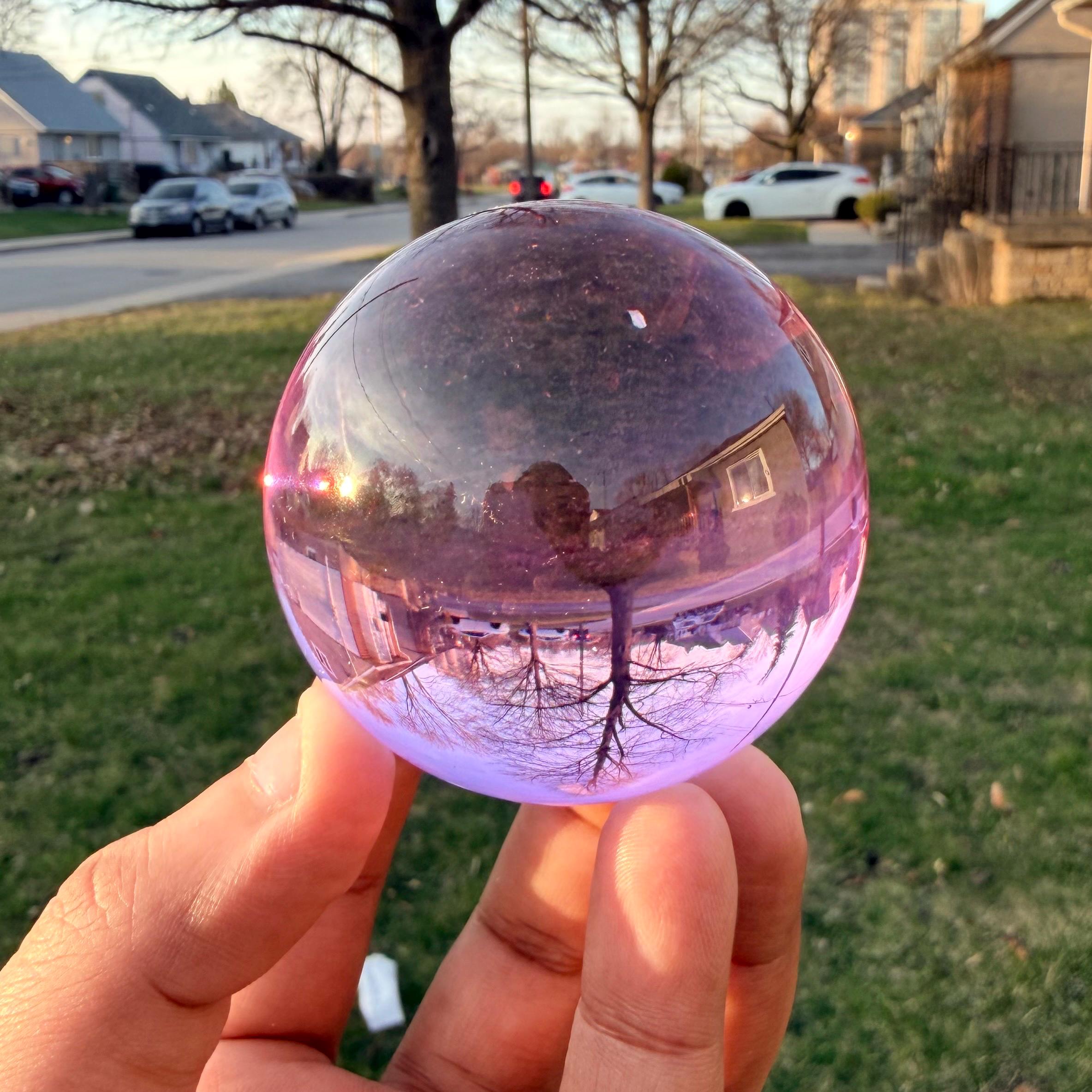 Crystal Sphere Rotating Stand - Etsy