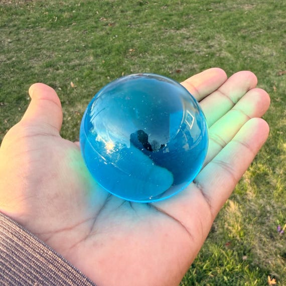 Clear Obsidian Crystal Spheres : Scrying Ball, Physics tool, Altar Decor, Metaphysical Gifts.