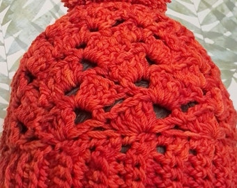 Drunken Granny stitch hat pattern easy crochet hat for women quick crochet hat simple hat pattern for beginner woman hat crochet gift idea