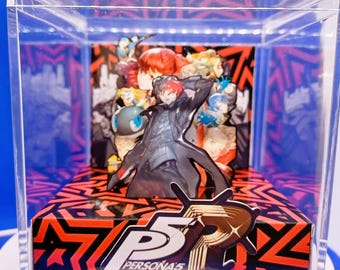 Persona 5 3D Diorama, Personalised Handmade Shadow Box, Memorabilia Cube