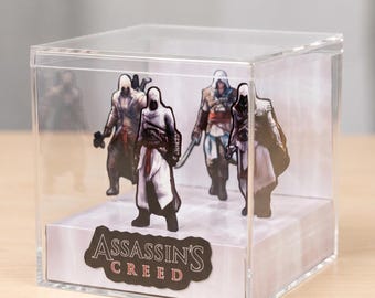 Assassin's Creed Animus 3d cube diorama - gaming room decor, gamer gift