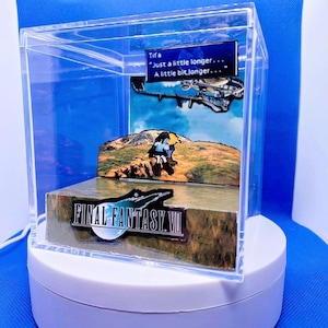 Final Fantasy 7 3D Cube Diorama - gaming room decor, gamer gift