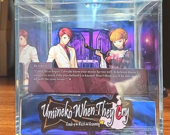 Umineko When They Cry 3D-kubusdiorama - gameroomdecor, cadeau voor gamer
