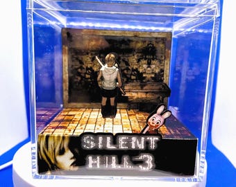 Silent Hill 3 3D Cube Diorama, gaming room decor, gamer gift
