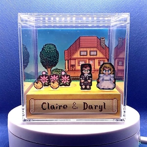 Stardew Valley Personalisiertes Diorama, handgefertigter 3D-Schattenboxwürfel
