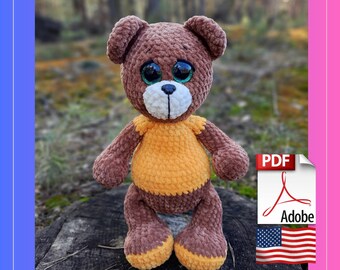 Bear,crochet bear,pattern crochet bear, Plush teddy, Teddy's,  crochet teddy