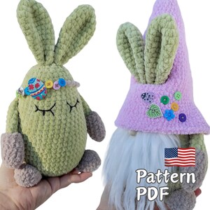 Easter Gnome ,Easter Egg , Crochet Amigurumi Pattern