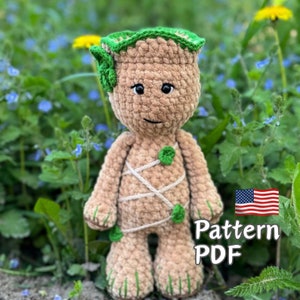 Baby Groot ,Crochet Groot , Groot, Pattern Groot, Guardians of the Galaxy, Amigurumi doll