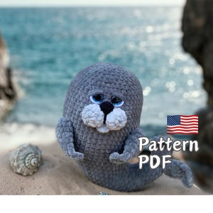 Seal , plush seal, amigurumi seal, crochet seal, pattern seal