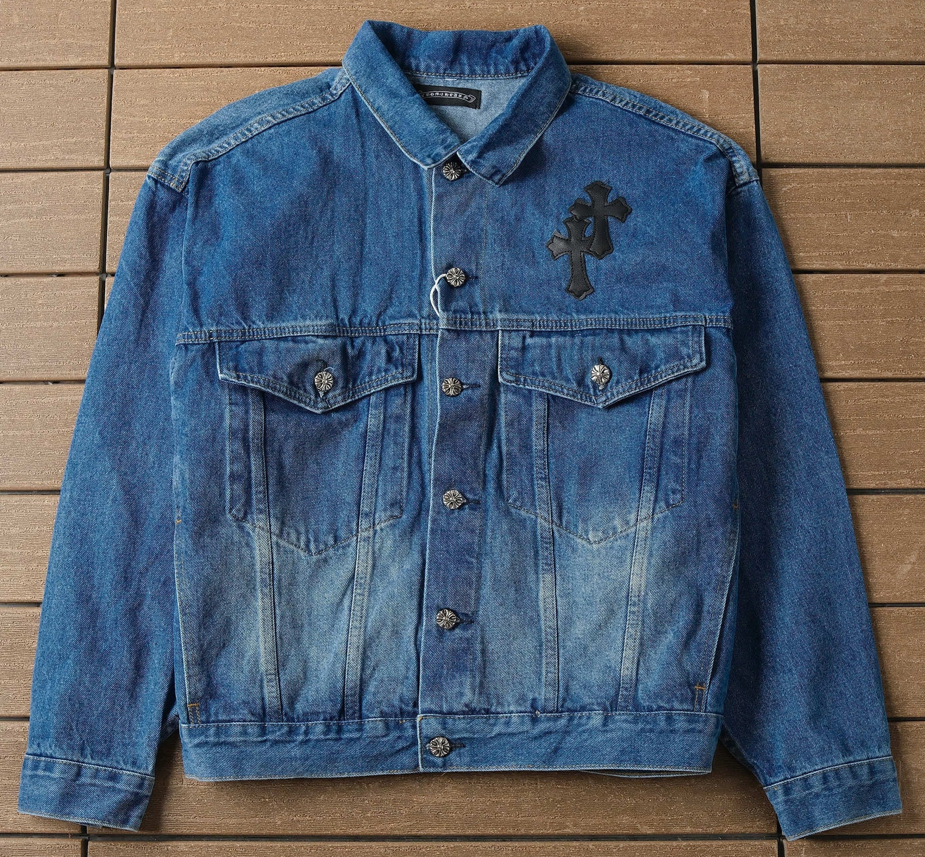Chrome hearts outlet jeans jacket