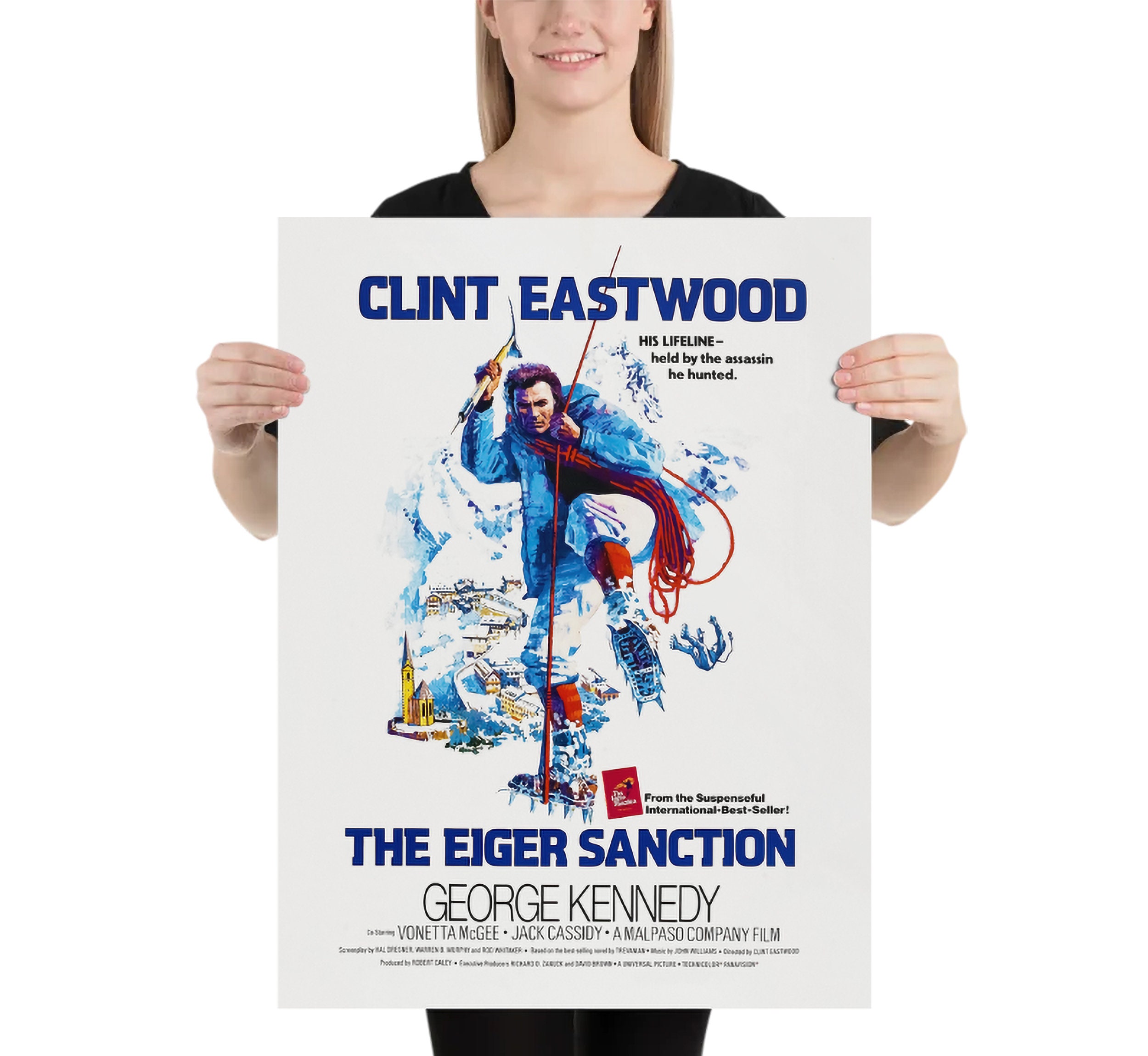 アイガー  サンクション  ポスター。 The Eiger Sanction - Vintage Movie Posters