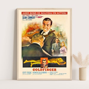 James Bond Goldfinger Movie Poster: Sean Connery, Agent 007