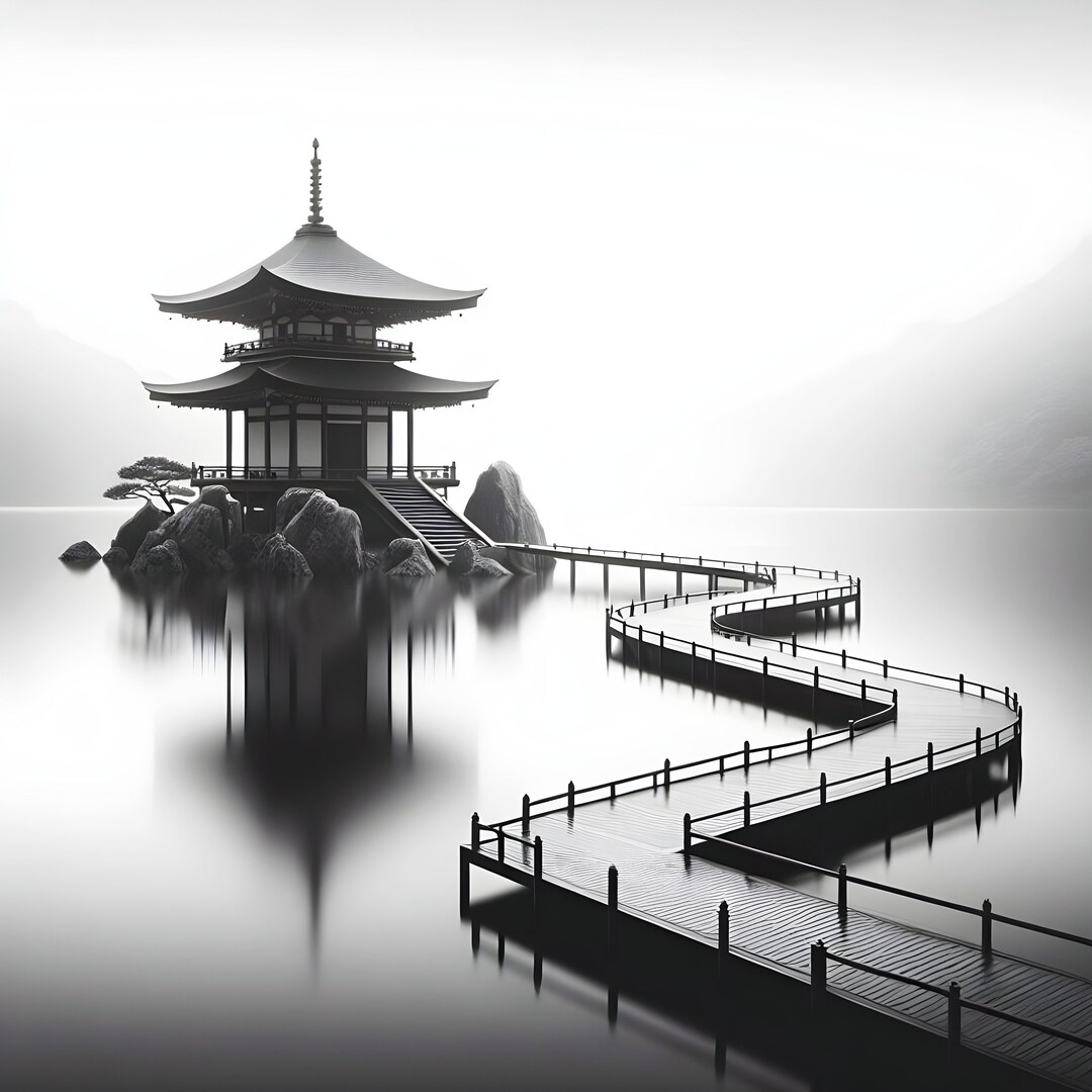 Black And White Japanese Wallpaper