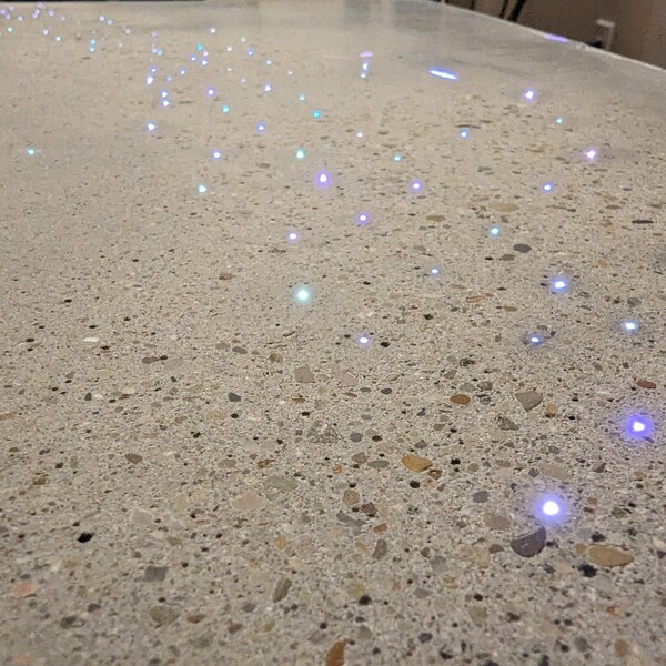 Fiber Optic Concrete Table