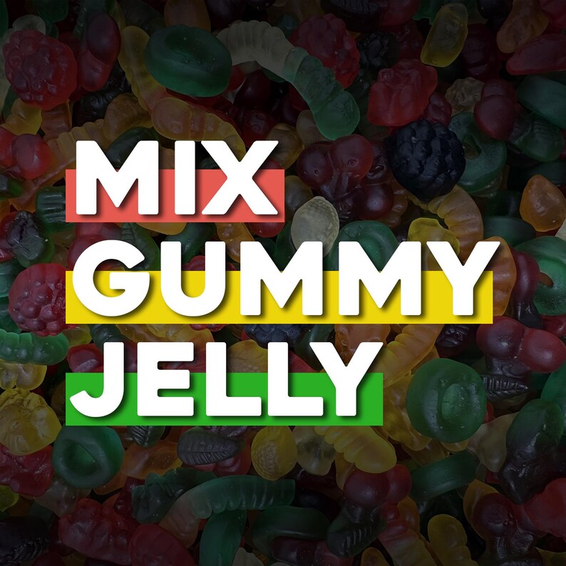 Halal Gummy Candy Mix Made in Turkey Assorted Flavors 100 Halal
