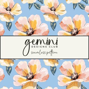 Bright Floral Seamless Pattern, Fabric Background Pattern, Scrapbooking, Junk Journal, Digital Paper, Full Commercial Use