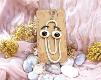 Clippy Keychain: Retro Microsoft Office 90s Nostalgia Gift
