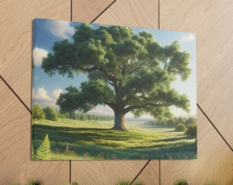 Large Tree in the Summer Canvas