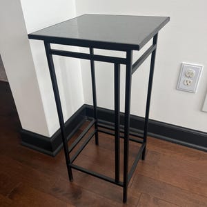 The Intrepid 25 inch Steel Accent Table with Metal Top Bild 5