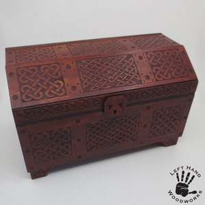 Celtic Treasure Chest | Hand Made | All Wood