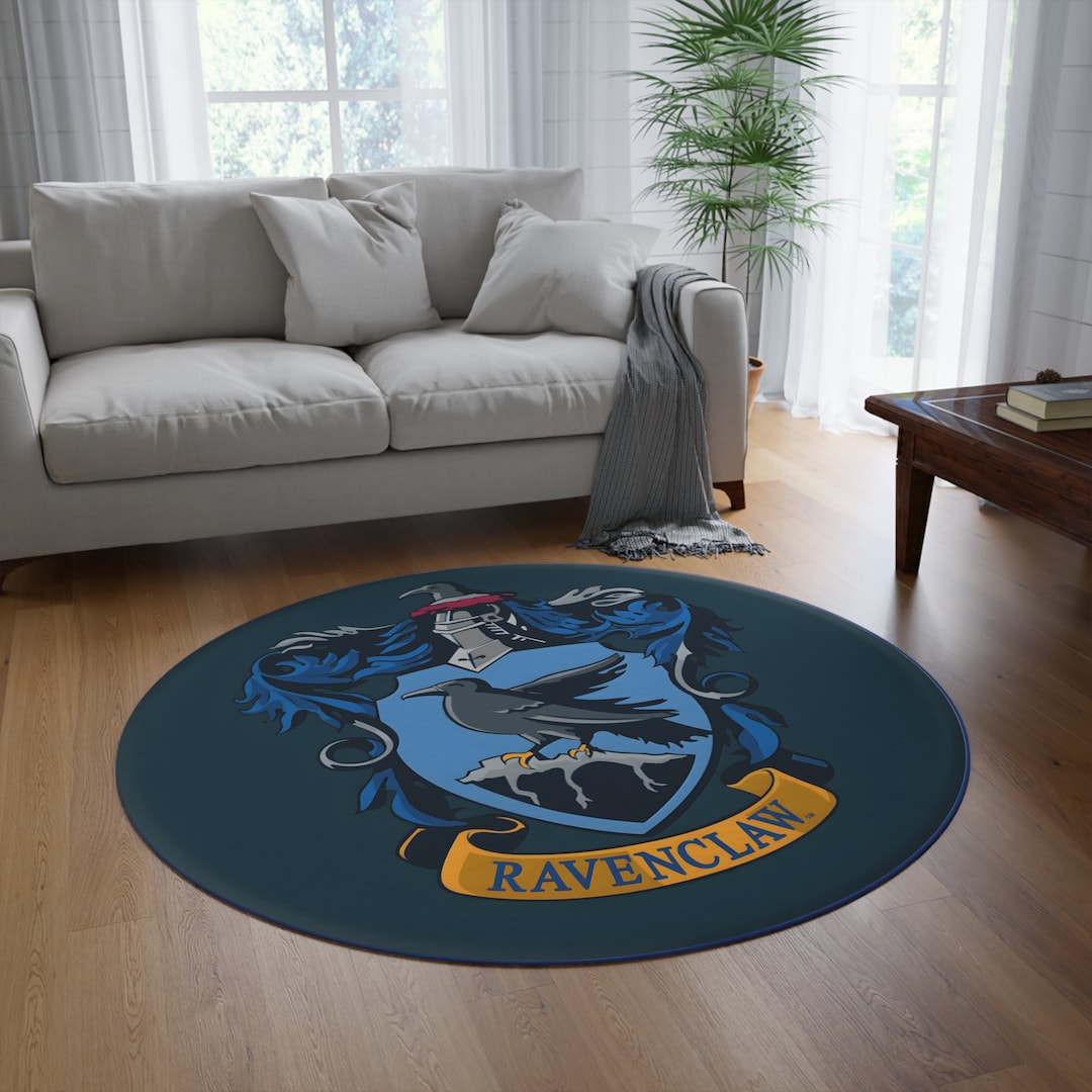 RAVENCLAW Crest Logo, Harry Potter, Movie Decor 5x5 Round Rughome ...