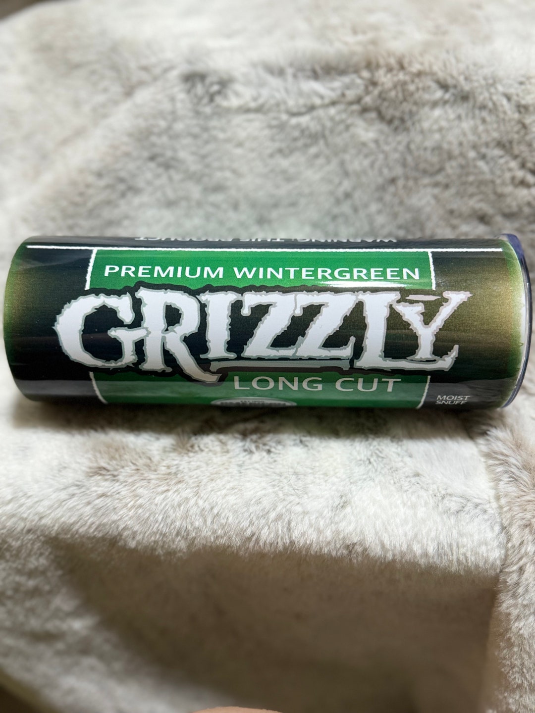 Grizzly Wintergreen Long Cut Snuff Roll 20 Ounce Sublimation Tumbler - Etsy