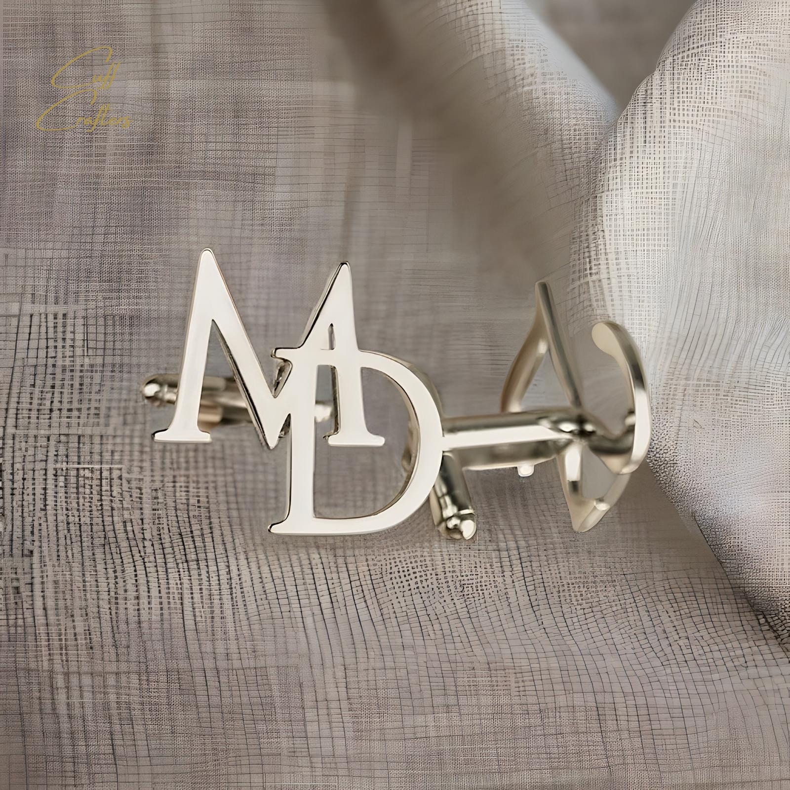 Custom Cufflinks, Initial Cuff Links, Groomsmen Gifts, Groom Wedding