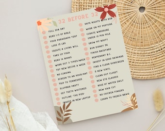 31 before 31 Template, Digital Download, Instant Template, Canva Template